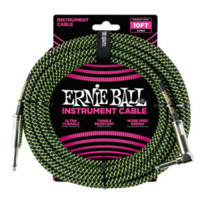 ernie ball p06077 braided black/green
