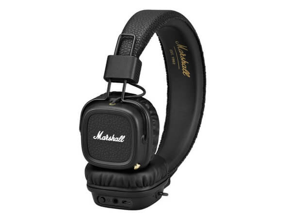 marshall major ii blue tooth black - 2